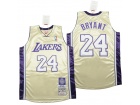 Los Angeles Lakers #24 Kobe Bryant Gold 2020 Hall Of Fame Jersey