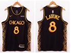 Nike Chicago Bulls #8 Zach Lavine Black 2021 City Jersey