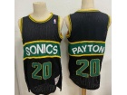 Seattle SuperSonics #20 Gary Payton Black Throwback Jersey