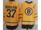 Adidas Boston Bruins #37 Patrice Bergeron Yellow Hockey Jersey