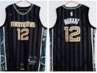 Memphis Grizzlies #12 Ja Morant Black 2020-2021 City Jerseys