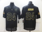 Oakland Raiders #24 Johnathan Abram Black Salute to Service Limited Jersey