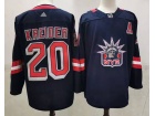 Adidas New York Rangers #20 Chris Kreider Navy Blue 2021 Breakaway Jersey