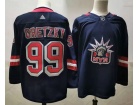 Adidas New York Rangers #99 Wayne Gretzky Navy Blue 2021 Breakaway Jersey