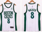 Nike Boston Celtics #8 Kemba Walker White 2020-21 City Jersey