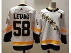 Adidas Pittsburgh Penguins #58 Kristopher Letang White 2021 Breakaway Jersey