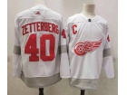 Adidas Detroit Red Wings #40 Henrik Zetterberg White 2021 Breakaway Jersey