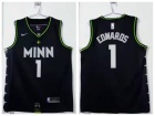 Nike Minnesota Timberwolves #1 Anthony Edwards Black 2021 City Jersey