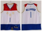 Nike New Orleans Pelicans #1 Zion Williamson White 2021 City Jersey