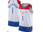 Nike New Orleans Pelicans #1 Zion Williamson White 2021 City Jersey