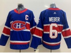 Adidas Montreal Canadiens #6 Shea Weber Blue Retro Jersey