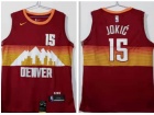 Nike Denver Nuggets #15 Nikola Jokic Red 2020-21 City Jersey