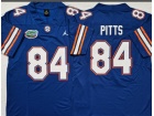 Florida Gators #84 Kyle Pitts Blue Limited Jersey