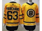 Adidas Boston Bruins #63 Brad Marchand Yellow Hockey Jersey