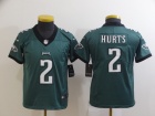 Youth Philadelphia Eagles #2 Jalen Hurts Green Limited Jersey