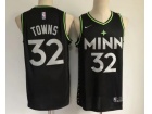 Nike Minnesota Timberwolves #32 Anthony Towns Black 2020-21 City Jersey