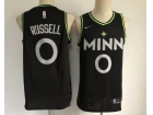 Nike Minnesota Timberwolves #0 D'Angelo Russel Black 2020-21 City Jersey