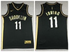 Brooklyn Nets #11 Kyrie Irving Black Golden 2021 Basketball Jersey