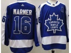 Adidas Toronto Maple Leafs #16 Mitch Marner Blue Retro Jersey