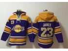 Los Angeles Lakers #23 LeBron James Purple Hoodie