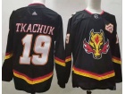 Adidas Calgary Flames #19 Matthew Tkachuk Black Retro Jersey