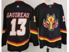 Adidas Calgary Flames #13 Johnny Gaudreau Black Retro Jersey