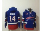 Buffalo Bills #14 Stefon Diggs Blue Hoodie