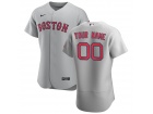 Boston Red Sox Nike Gray 2020 Road Authentic Custom Jersey