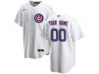 Chicago Cubs Nike White Royal Home 2020 Replica Custom Jersey