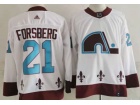 Adidas Colorado Avalanche #21 Peter Forsberg White Retro Jersey