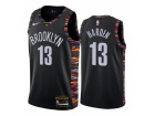 Nike Brooklyn Nets #13 James Harden Black City Jersey