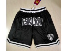 Brooklyn Nets Black Just Don Shorts