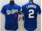 Nike Los Angeles Dodgers #2 Lasorda Blue Flexbase Jersey