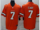 Denver Broncos #7 John Elway Orange Color Rush Limited Jersey