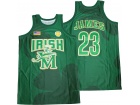 Lebron James #23 Green Fashion Fighting Irish Basketball Jersey