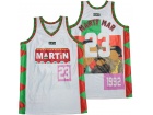 Marty Mar #23 White Martin Basketball Jersey