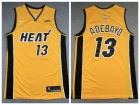 Nike Miami Heat #13 Bam Adebayo Yellow 2021 Earned Jersey