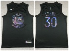 Nike Golden State Warriors #30 Stephen Curry Iridescent Black 2021 HWC Jersey