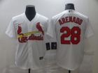 Nike St. Louis Cardinals #28 Nolan Arenado White Cool Base Jersey