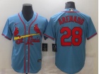 Nike St. Louis Cardinals #28 Nolan Arenado Blue Cool Base Jersey