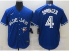 Nike Toronto Blue Jays #4 George Springer Blue Cool Base Jersey