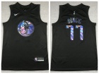 Nike Dallas Mavericks #77 Luka Doncic 2021 HWC Iridescent Black Jersey