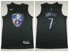 Nike Brooklyn Nets #7 Kevin Durant 2021 HWC Iridescent Black Jersey