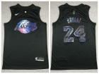 Nike Los Angeles Lakers #24 Kobe Bryant 2021 HWC Iridescent Black Jersey