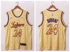 Nike Los Angeles Lakers #24 Kobe Bryant 2021 Cream Jersey