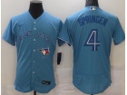 Nike Toronto Blue Jays #4 George Springer Light Blue Flexbase Jersey