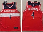 Nike Washington Wizards #4 Russell Westbrook Red Jersey