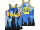 Rampage The Vide Game #0 Blue Basketball Jersey