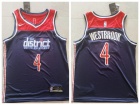 Nike Washington Wizards #4 Russell WestbrookJersey Navy Blue Jersey