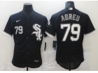 Nike Chicago White Sox #79 Jose Abreu Black Flexbase Jerseys